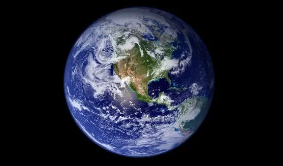 A view of Earth from space